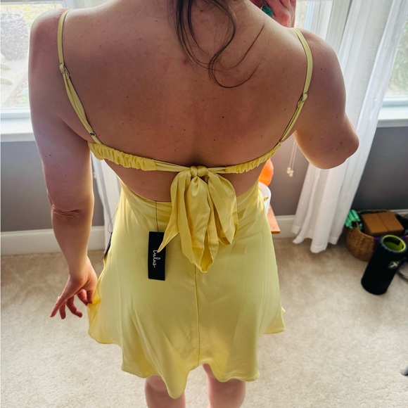 Lulus Sunny Yellow Mini Dress - Picture 2 of 5